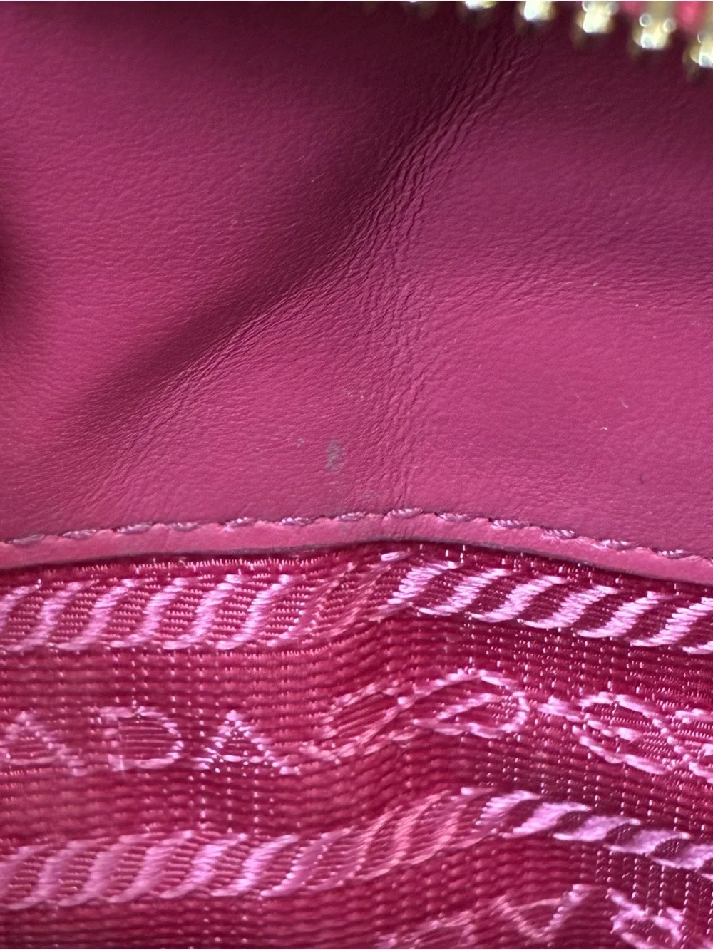 Prada Pink Quilted Diagramme Crossbody Bag - Gold Hardware - Excellent Condition